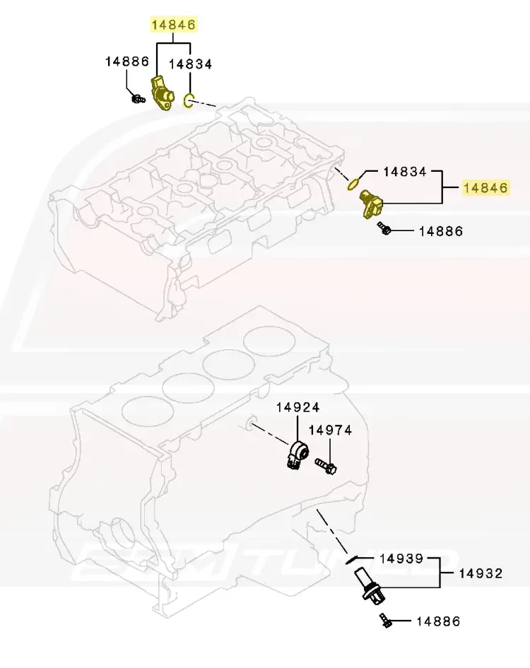 Mitsubishi Oem Cam Position Sensor For Evo X (1865A066) 2