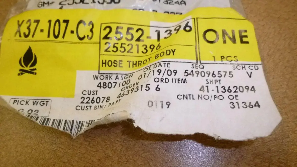 25521396 - Hose Thro - General Motors 1