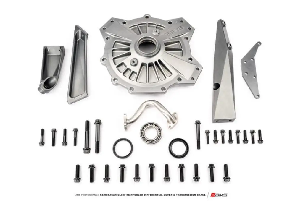 Ams Performance Lamborghini Huracan / Audi R8 Reinforced Differential Cover & Transmission Brace 1