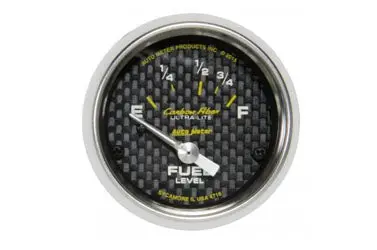 Fuel Level: 16-158 Ω - Carbon Fiber Air-Core Gauge (2 1/16") 1