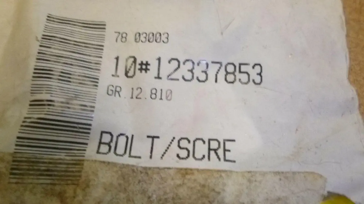 Gm Oem Side Glass-Hinge Screw 12337853 1