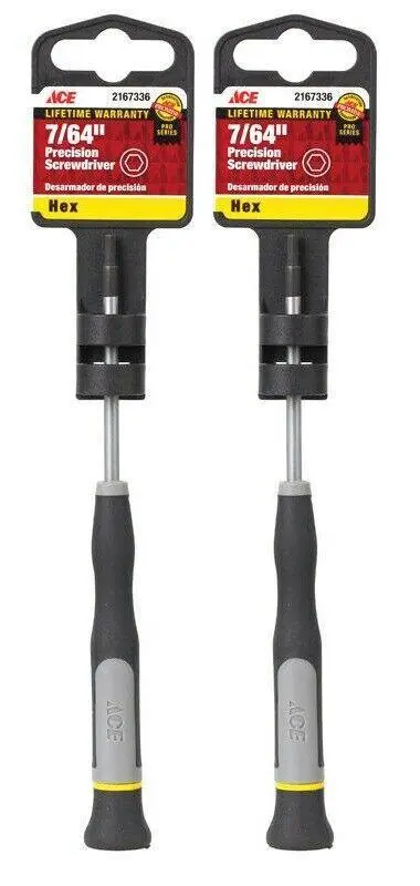 Ace Precision 7/64" Hex Screwdriver (2167336) - Pack Of 2 1