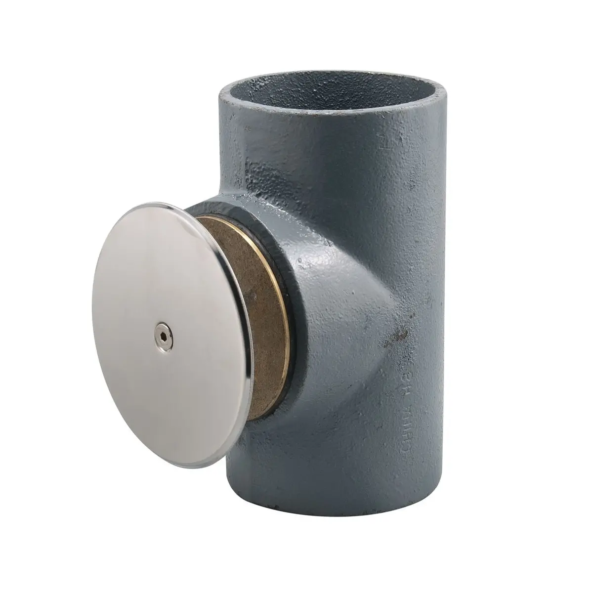 Watts Co-460-Rd 4" Stack Cleanout With Brass Plug And Stainless Steel Cover 1