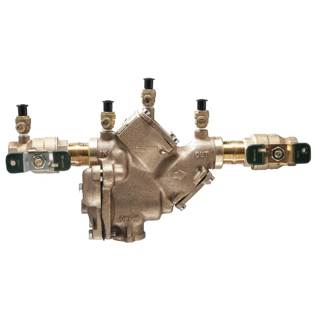 Watts 909-Qt, 1 In. Reduced Pressure Zone Backflow Preventer Assembly 1