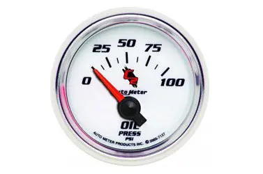 Oil Pressure: 0-100 Psi - C2 Air-Core Gauge (2 1/16") 1