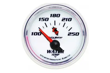 Water Temp: 100-250 °F - C2 Air-Core Gauge (2 1/16") 1