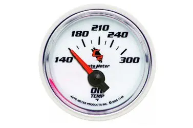 Oil Temperature: 140-300 °F - C2 Air-Core Gauge (2 1/16") 1