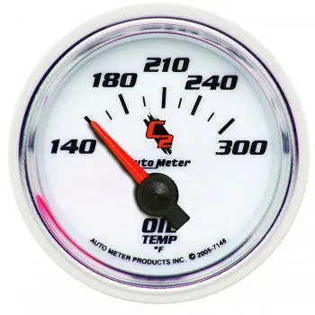 Oil Temperature: 140-300 °F - C2 Air-Core Gauge (2 1/16") 2