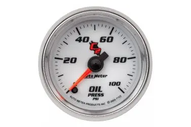 Oil Pressure: 0-100 Psi - C2 Stepper Motor Gauge (2 1/16") 1
