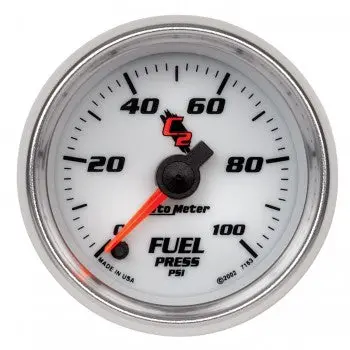 Fuel Pressure: 0-100 Psi - C2 Stepper Motor Gauge (2 1/16") 2