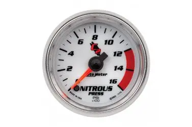 Nitrous Pressure: 0-1600 Psi - C2 Stepper Motor Gauge (2 1/16") 1