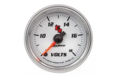 Voltmeter: 8-18V - C2 Stepper Motor Gauge (2 1/16") 1