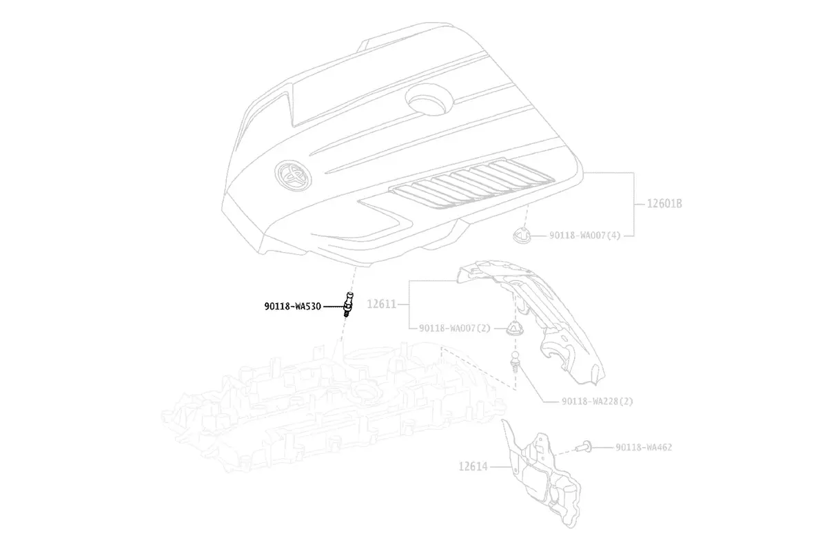 Toyota Oem Engine Cover Stud For 2020 Supra (90118Wa530) 1