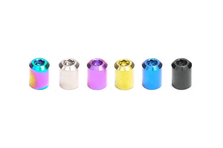 Dress Up Bolts Titanium Valve Stem Caps Bullet Style (Acc-001) 1