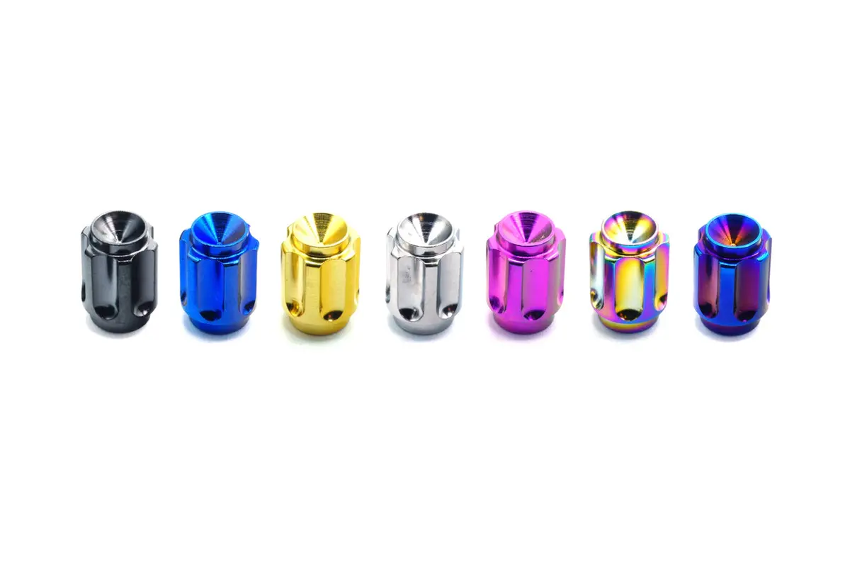 Dress Up Bolts Titanium Valve Stem Caps Gear Style (Acc-002) 1