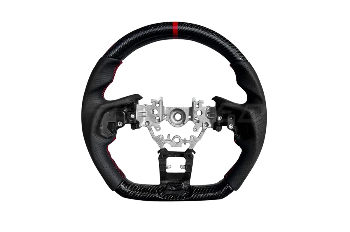 Rexpeed Carbon/Leather Red Steering Wheel For 2022+ Wrx (G78) 1