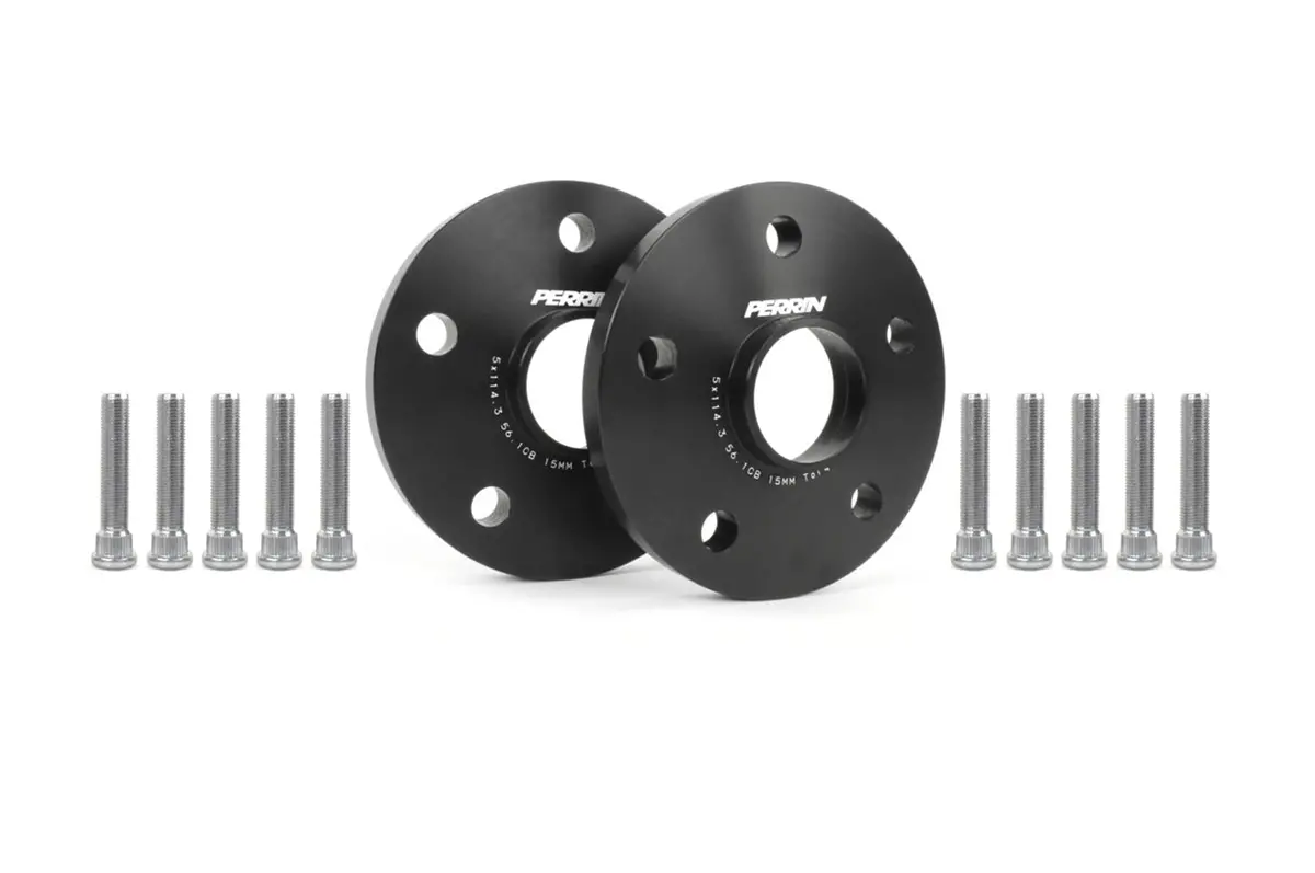 Perrin 15Mm Wheel Spacers For 15-22 Wrx / 04+Sti (Psp-Whl-115Bk) 1