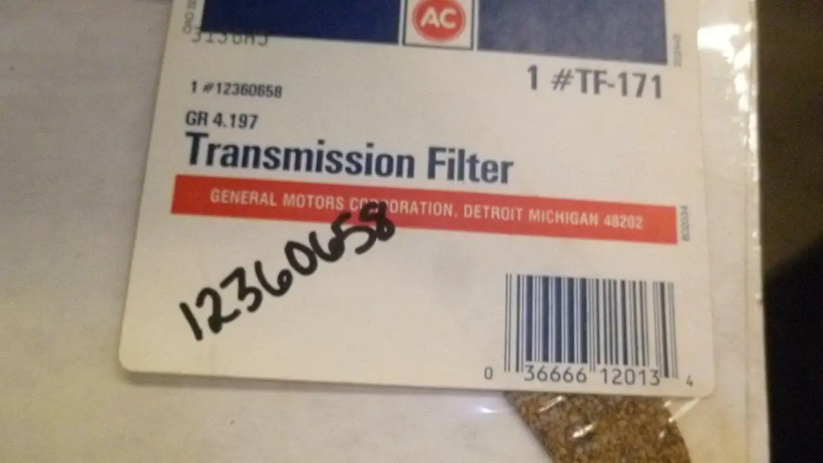 Ac Delco Auto Trans Filter Kit 12360658 Pf171 Pf195 Tf213 (Wix 51878 ) 1