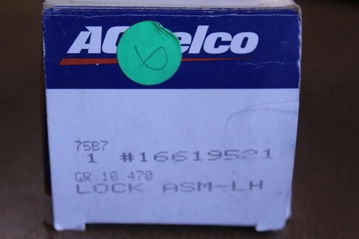 Ac Delco / Gm 16619521 Front Lh  Door Lock Assembly 1