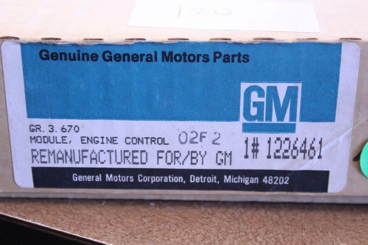 Acdelco 1226461 Ecu Computer - Reman 1