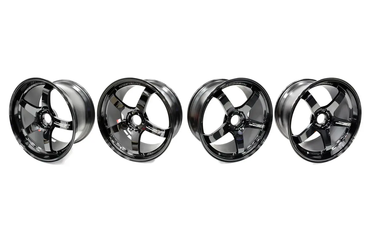 Advan Gt Wheels Set Of 4 Gloss Black For R35 Gtr 1