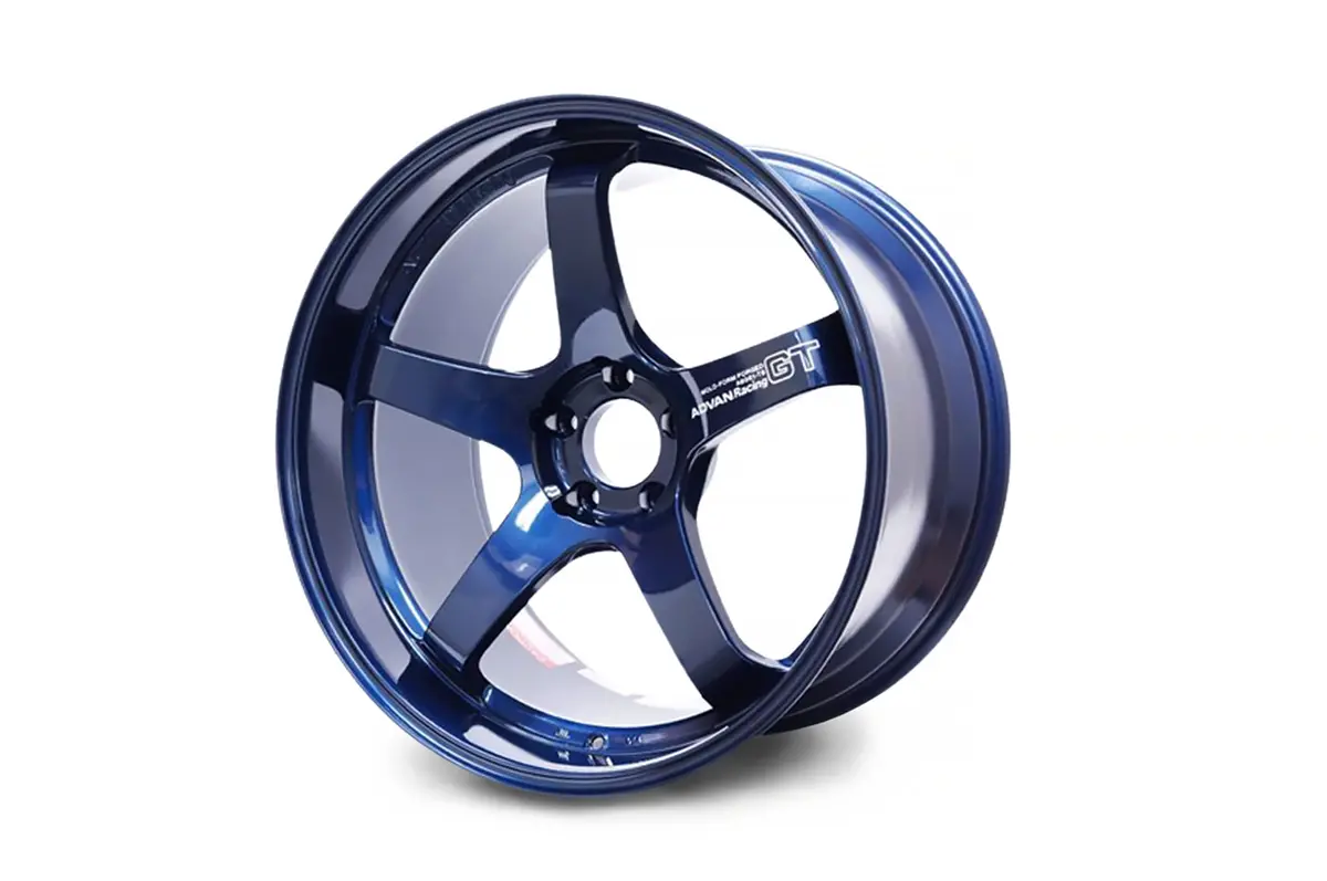 Advan Gt Premium Racing Titanium Blue Wheel 1