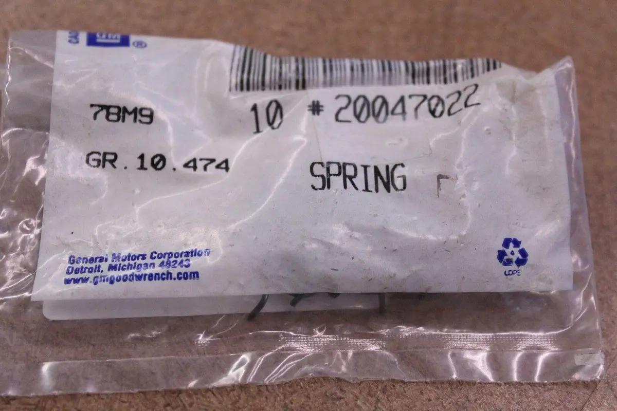 Gm Oem Part No.: 20047022 Spring 1