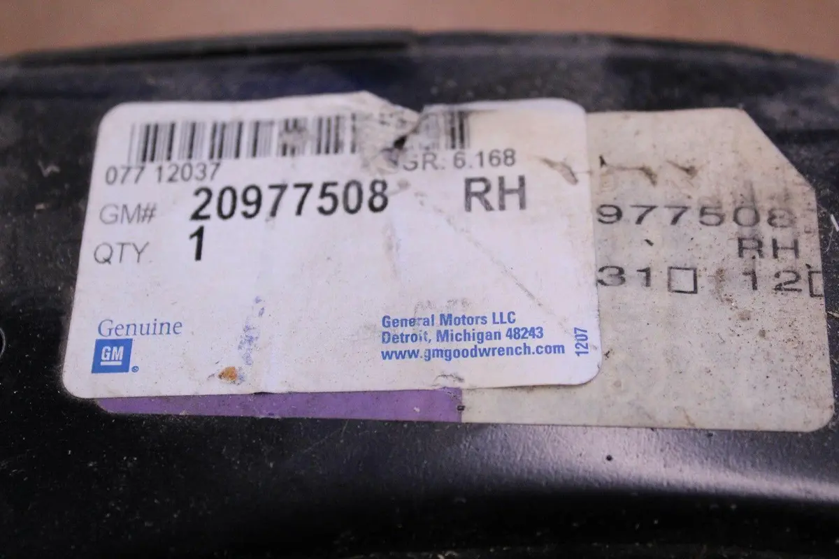 Gm Part No.: 20977508 Arm, Steering Knuckle Lower Control 1