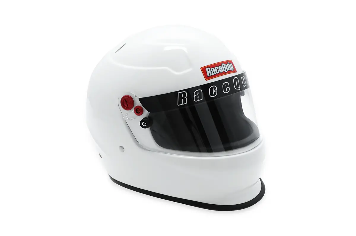 Racequip Pro20 Full Face Helmet Gloss White 1