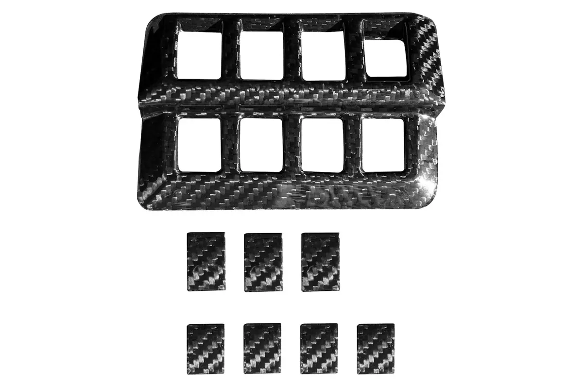 Rexpeed Dry Carbon Front Left Switch Button Covers For 2022+ Subaru Wrx (G98) 1
