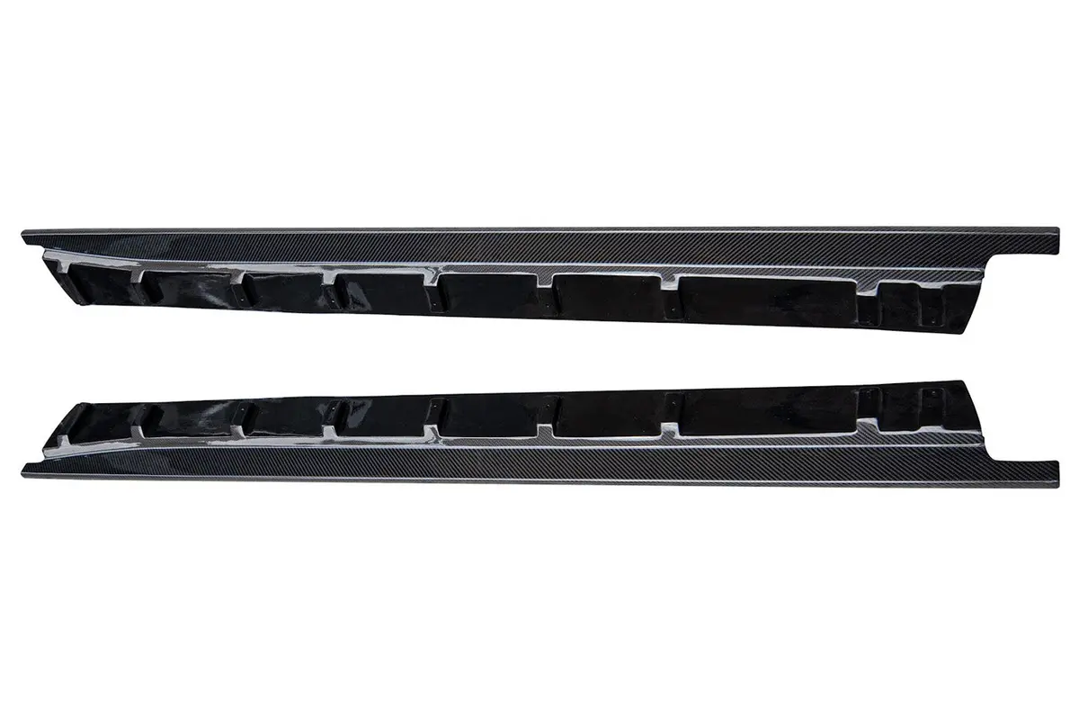 Rexpeed Nissan R35 Gtr Dry Carbon Side Skirt Extensions (N41) 1