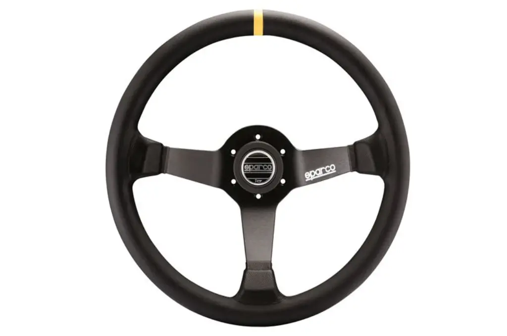 Sparco R 345 Leather Black Steering Wheel (015R345mln) 1