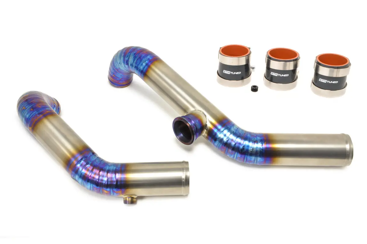 Stm Evo 5/6 Titanium 2.5In Upper Intercooler Pipe Kit 1