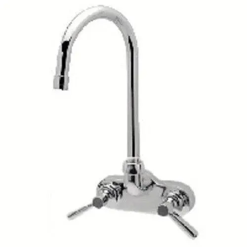 Zurn Z812b1-Xl-Twm Wall-Mounted Centerset 5-3/8" Gooseneck Faucet , Chrome 1