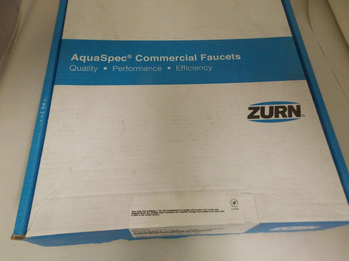 Zurn Z843m1-Xl-Cs-Whk Wall-Mount Commercial Sink Faucet, 6" Vacuum Breaker Spout 1