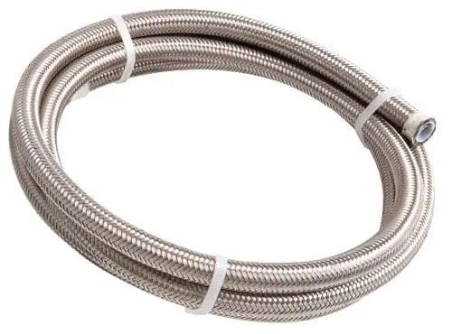 200-Series Ptfe-Lined Stainless Steel Braided Hose – -16An, 2-Meter Length, Af200-16-2M 1
