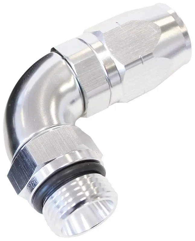 -8 Orb To -8 An Full-Flow Swivel Hose Fitting – 90° Male Orb End 1