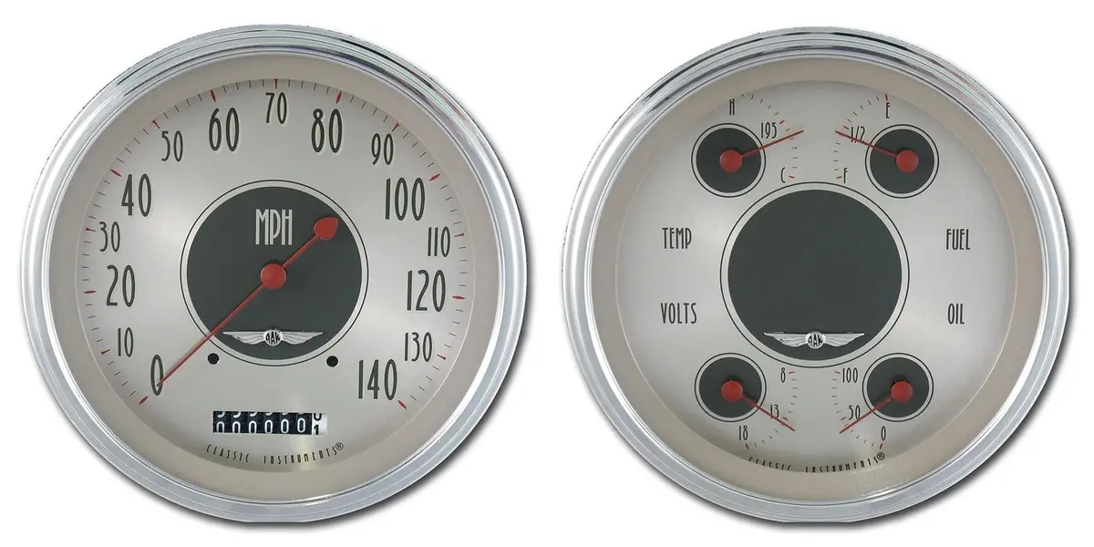 Classic Instruments An52Slc Nickel-Series Gauge Cluster 1